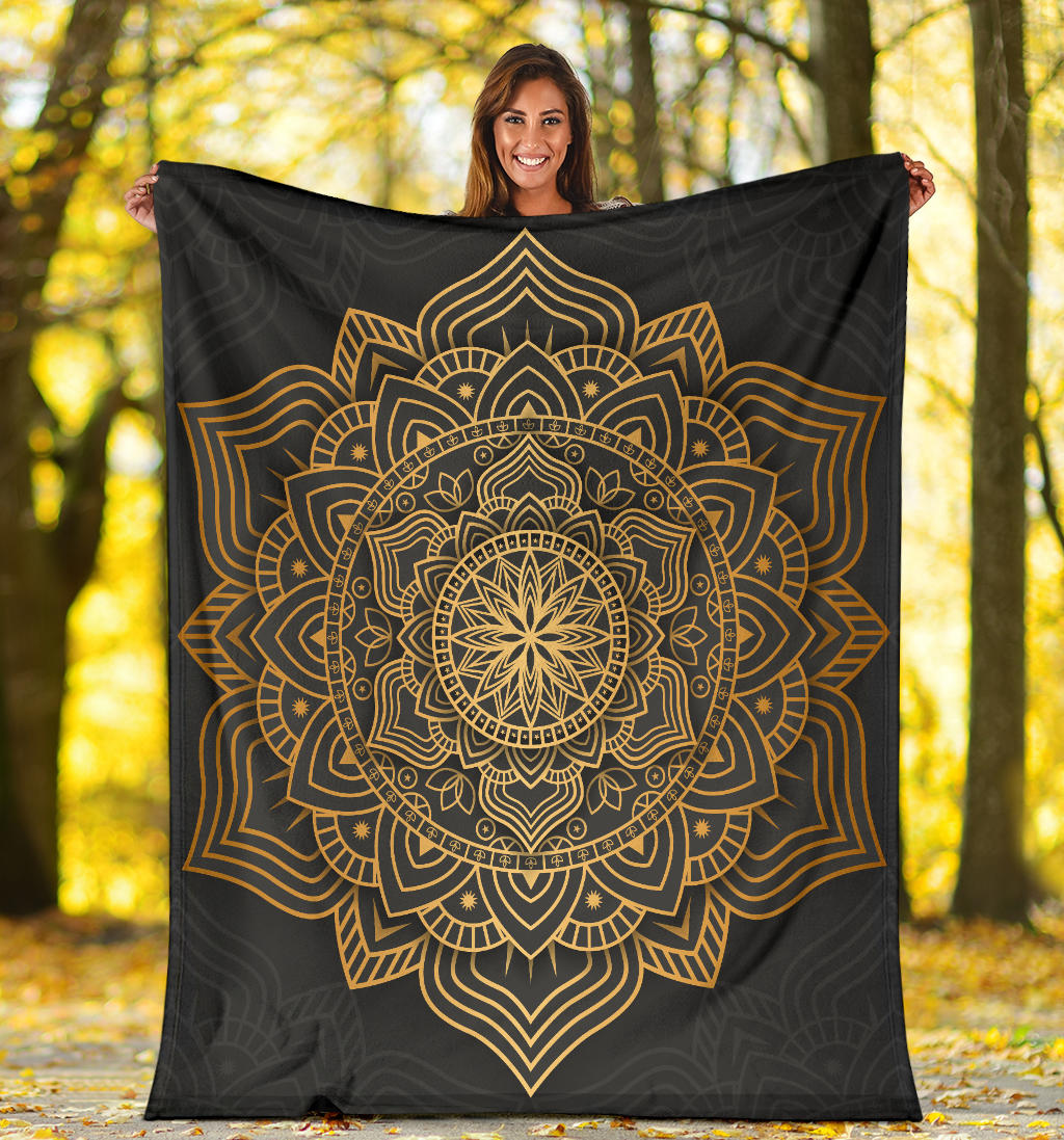 luxury gold mandala blanket - Top Content | POD Collection | Free Shipping