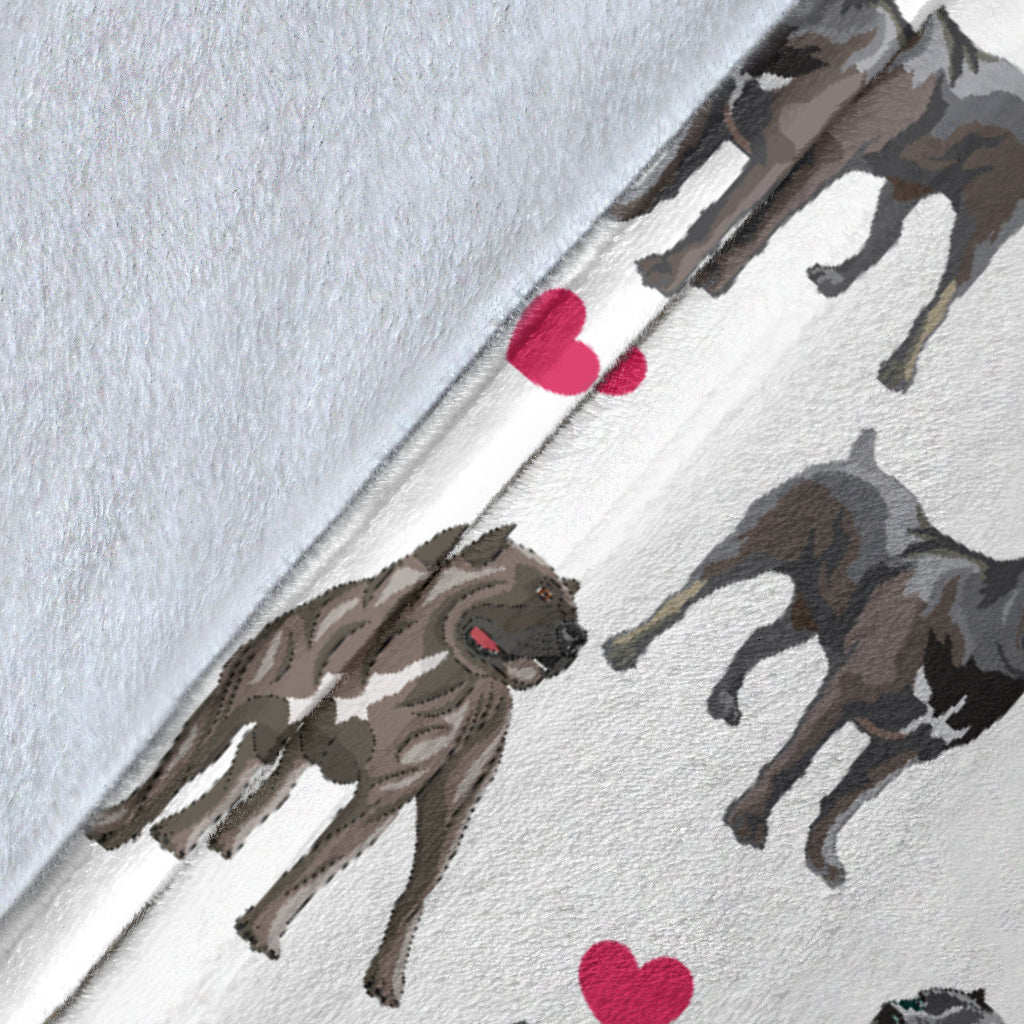 Cane Corso Heart Blanket