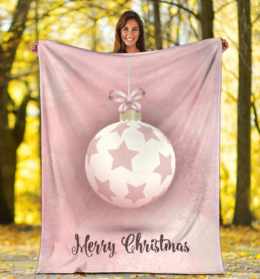 luxury pink merry christmas blanket - Top Content | POD Collection | Free Shipping