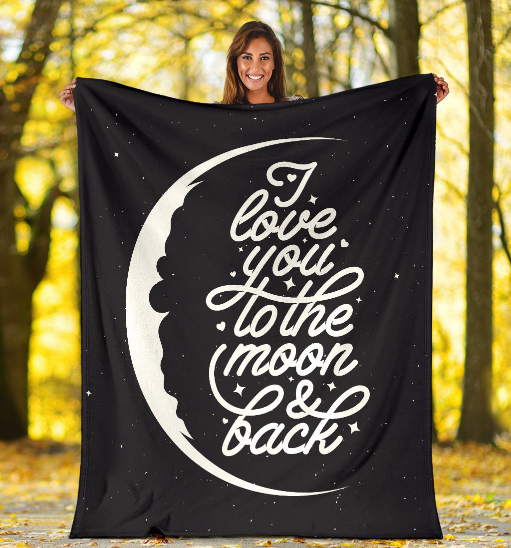 To The Moon And Back Blanket