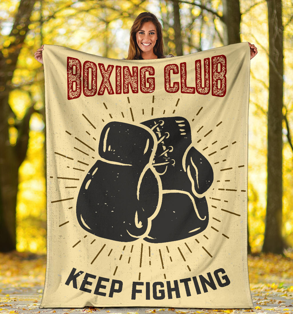 boxing club keep fighting blanket - Top Content | POD Collection | Free Shipping