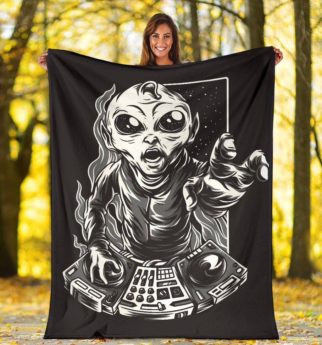 Dj Galaxy Music Cartoon Premium Blanket - Top Content | POD Collection | Free Shipping