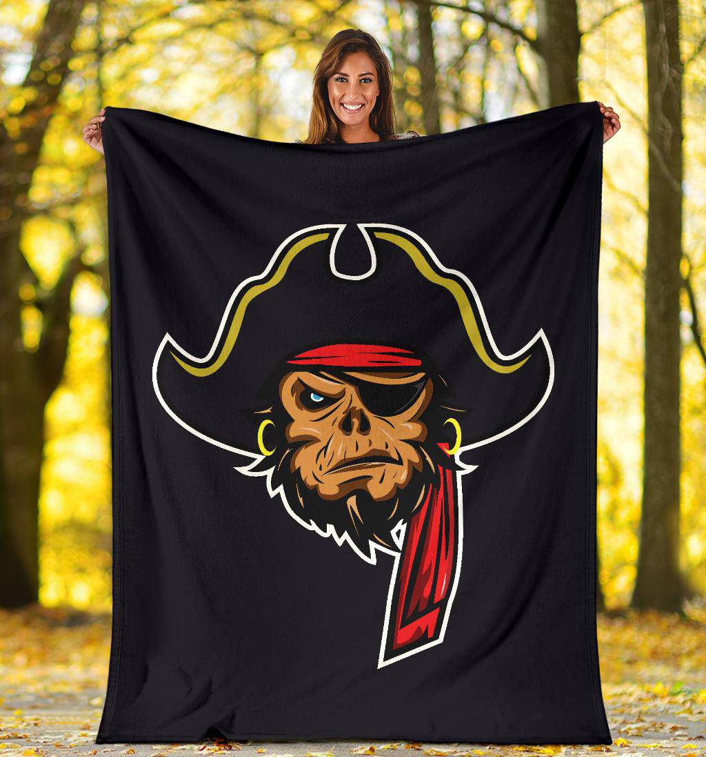 Pirate Mascot Cartoon Premium Blanket - Top Content | POD Collection | Free Shipping