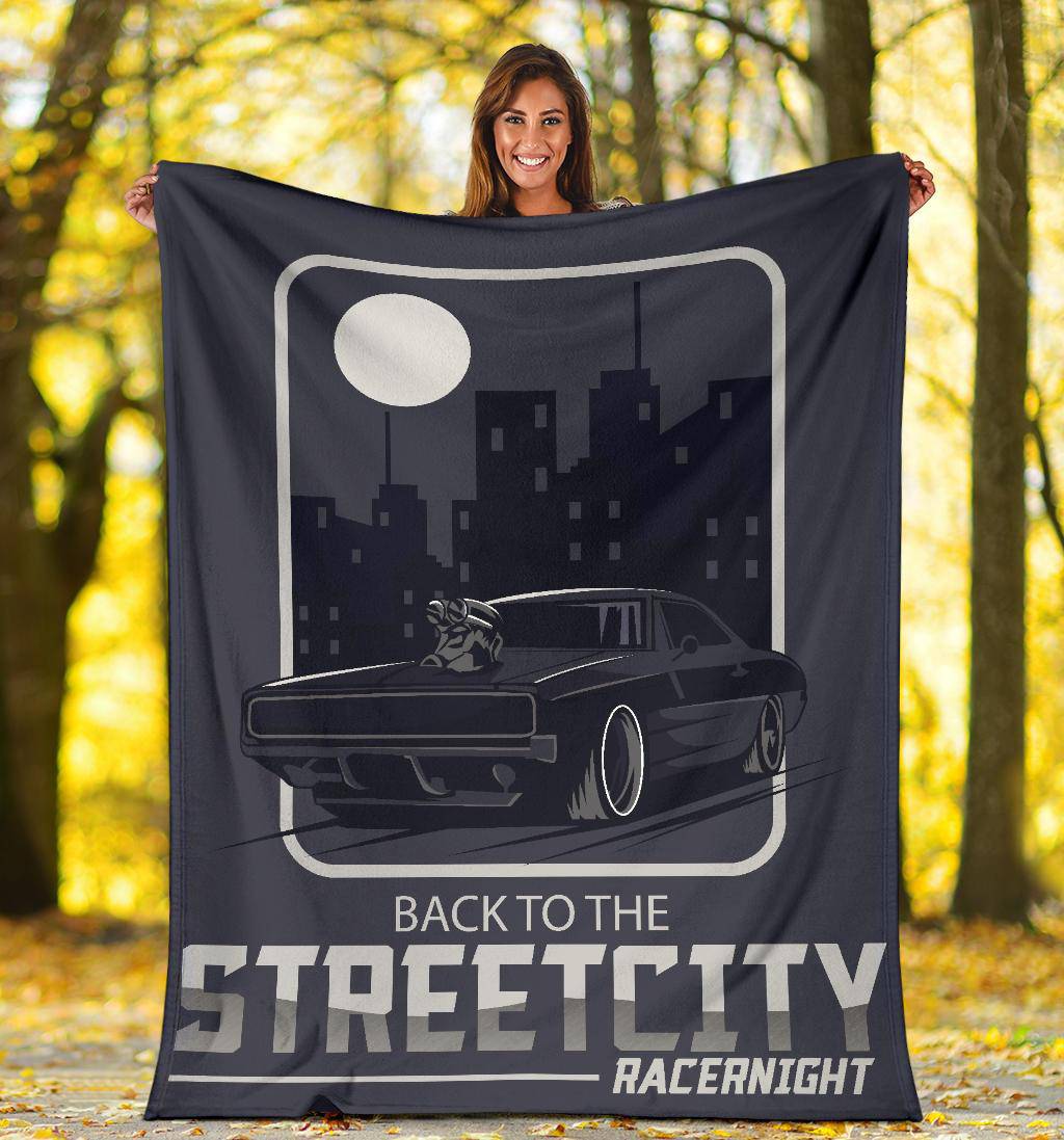 Night Street City Racer Premium Blanket - Top Content | POD Collection | Free Shipping