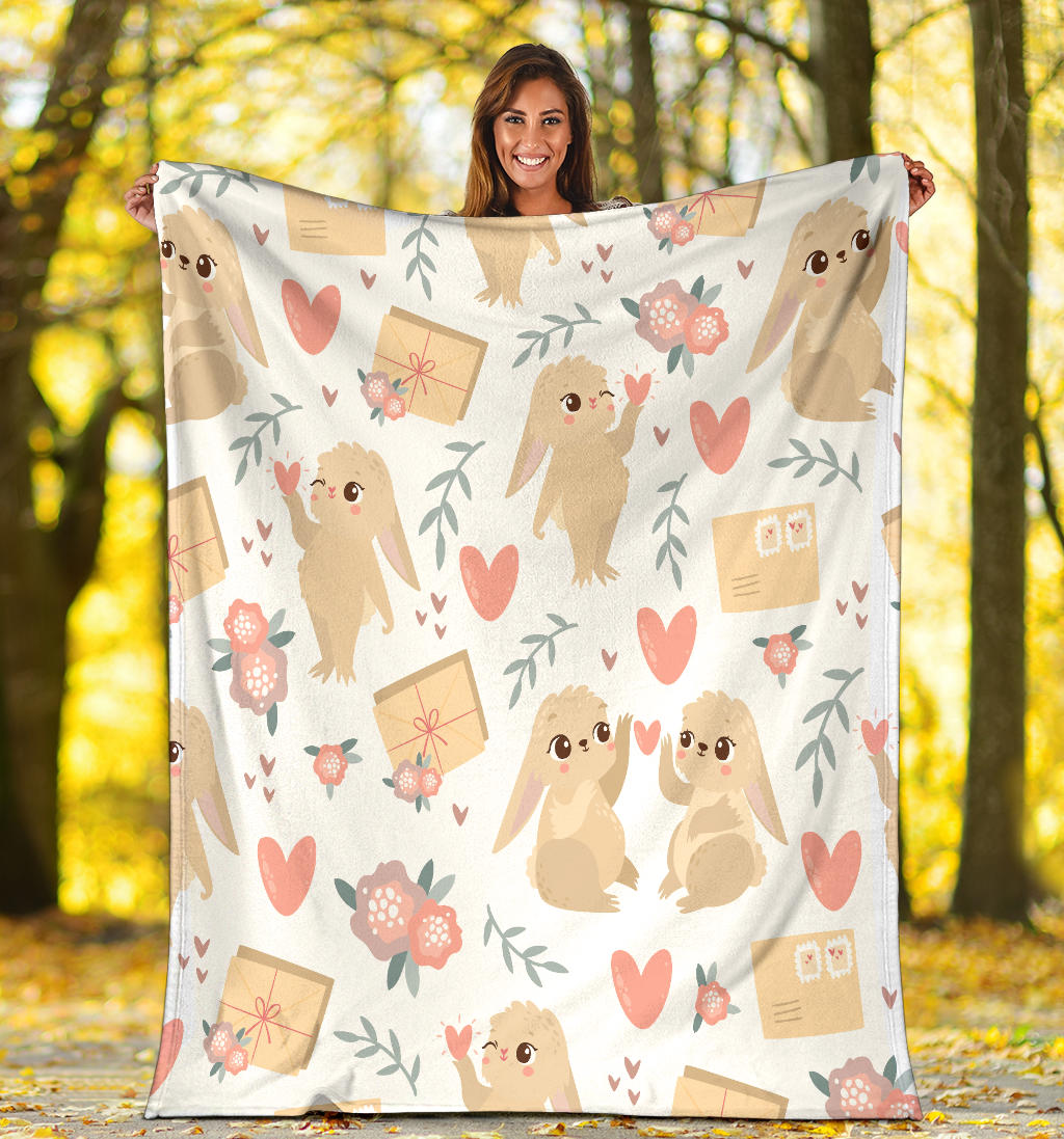 Bunny Valentine Blanket