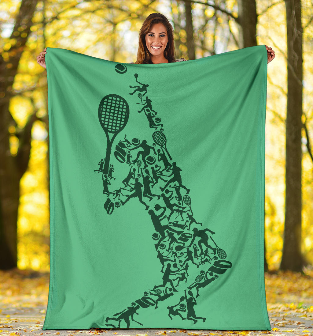 tennis player green style blanket - Top Content | POD Collection | Free Shipping