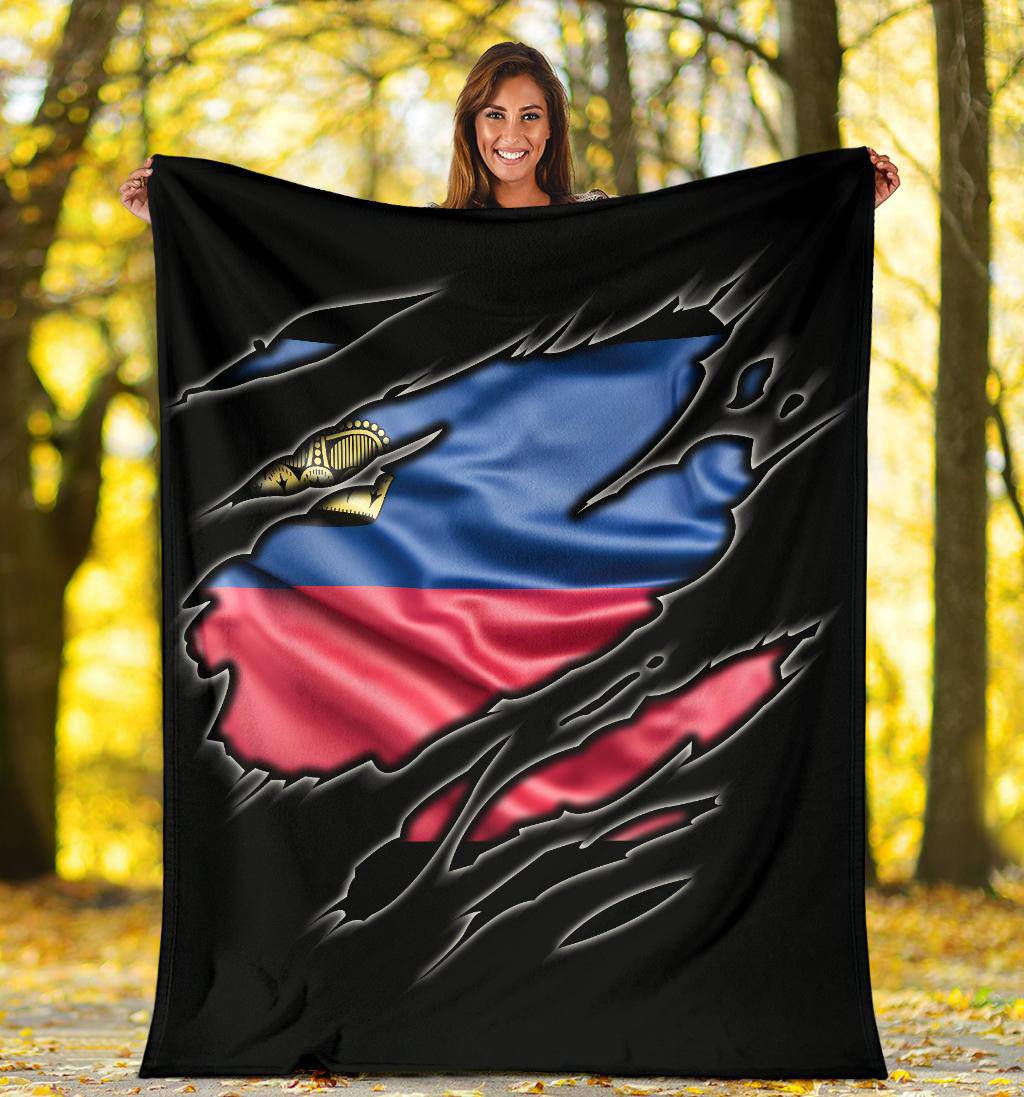 Liechtenstein Flag Premium Blanket - Top Content | POD Collection | Free Shipping