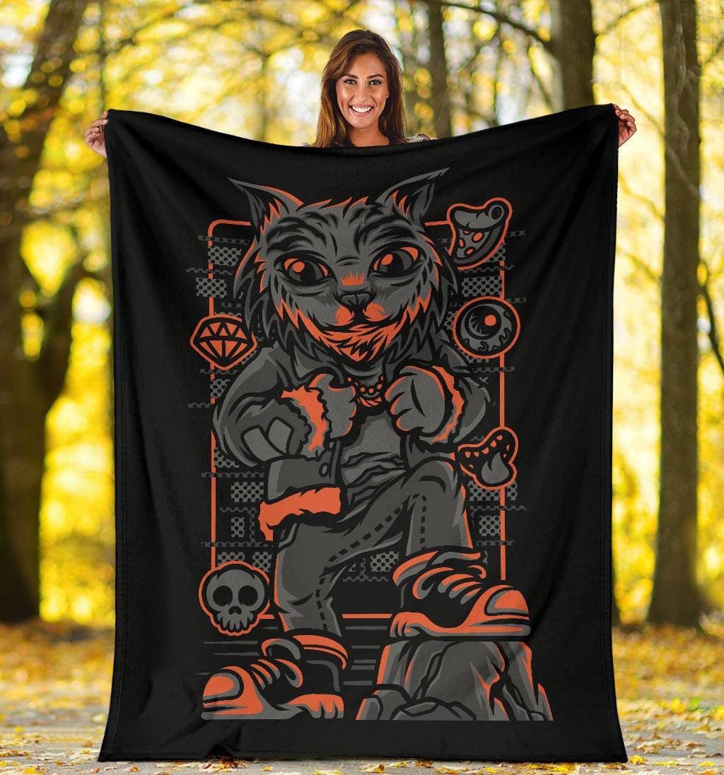 Wild Style Cat Breed Art Cartoon Premium Blanket - Top Content | POD Collection | Free Shipping