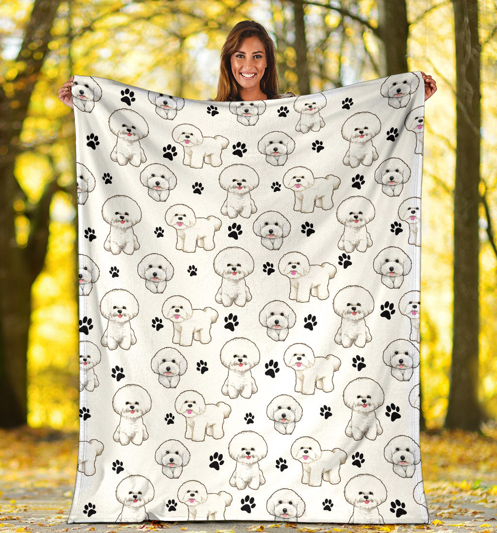 Bichon Paw Blanket