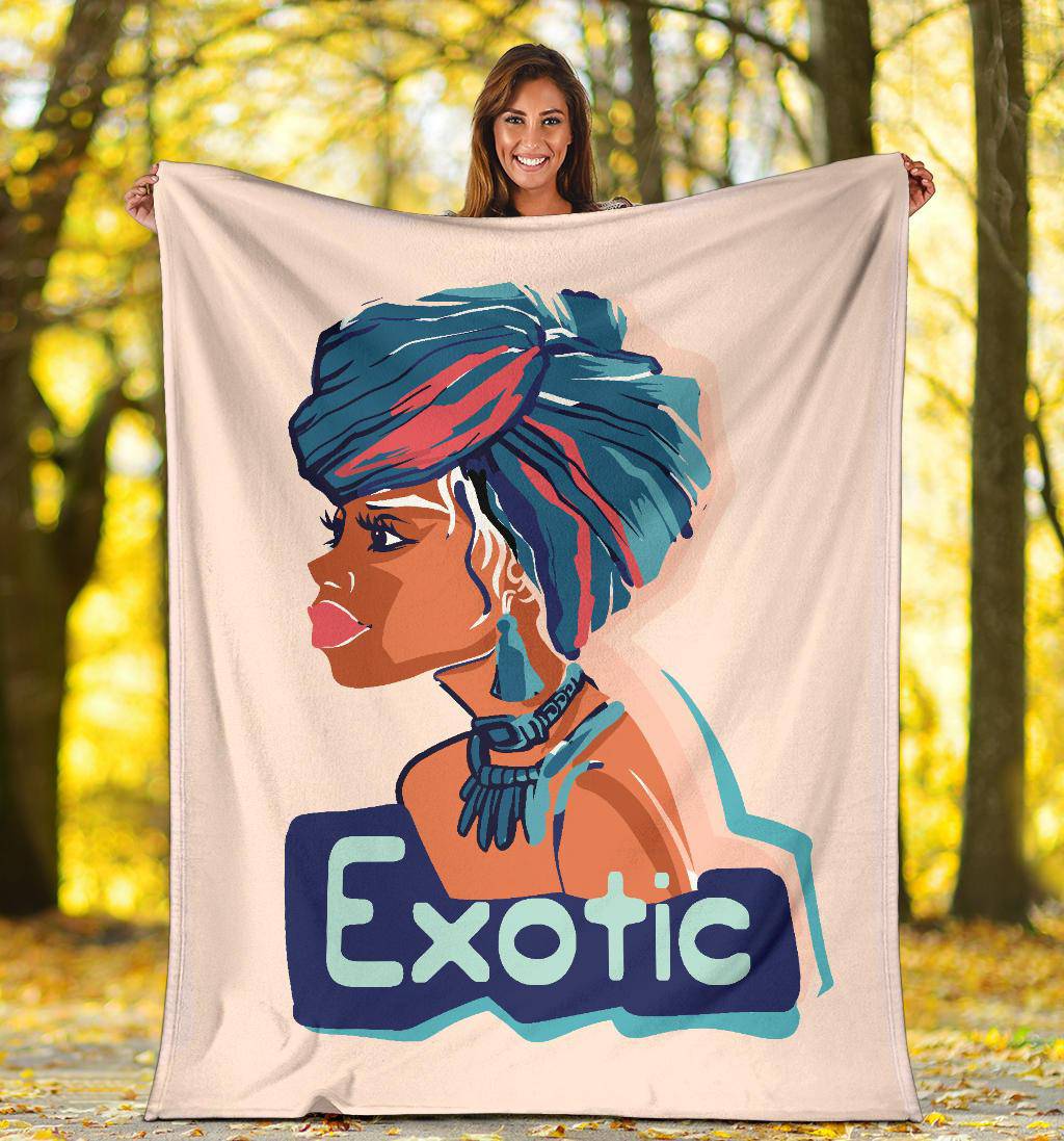 Hand Drawn African Exotic Women Premium Blanket - Top Content | POD Collection | Free Shipping