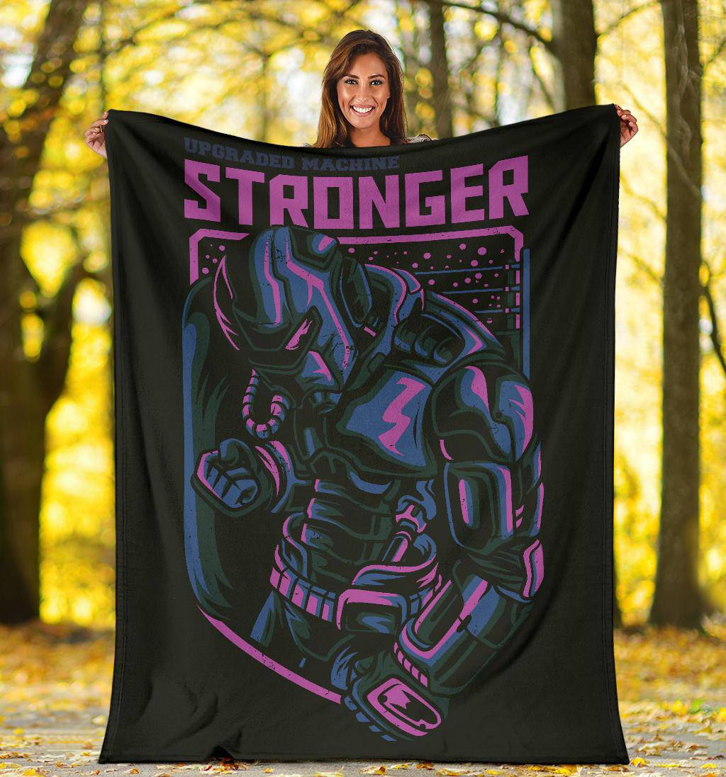 Stronger Robot Japanese Art Premium Blanket - Top Content | POD Collection | Free Shipping