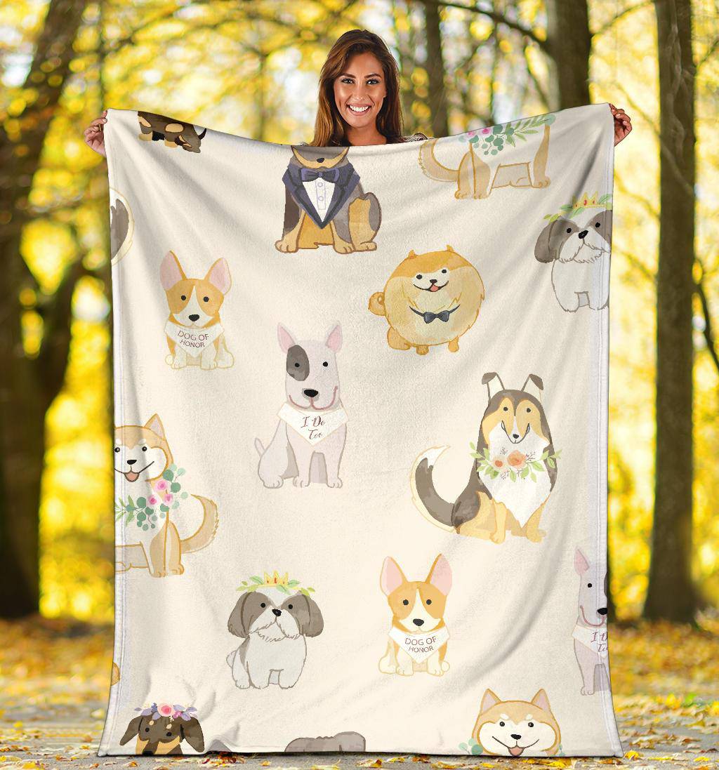 Adorabe Dogs Pet Cartoon Premium Blanket - Top Content | POD Collection | Free Shipping