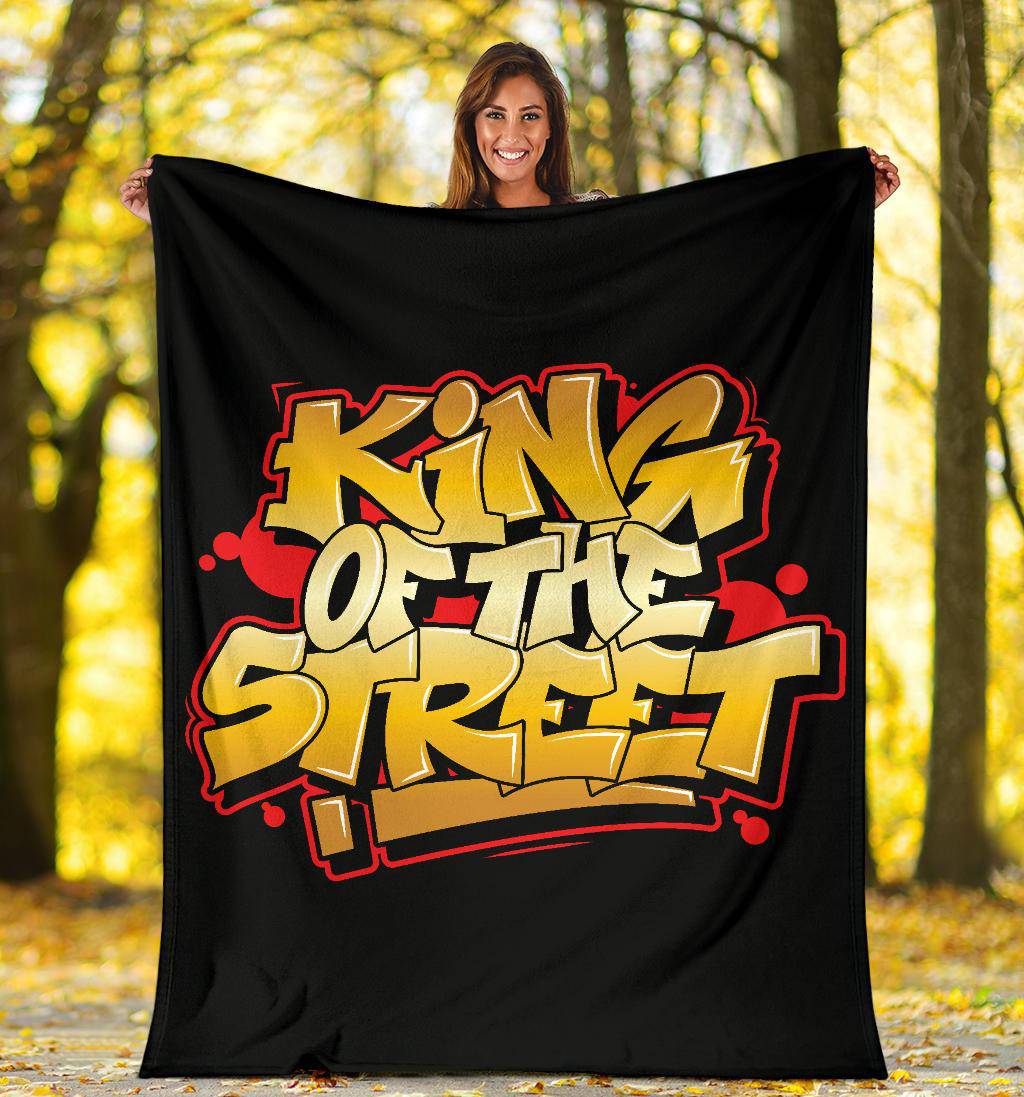 King of the Street Graffiti Art Premium Blanket - Top Content | POD Collection | Free Shipping