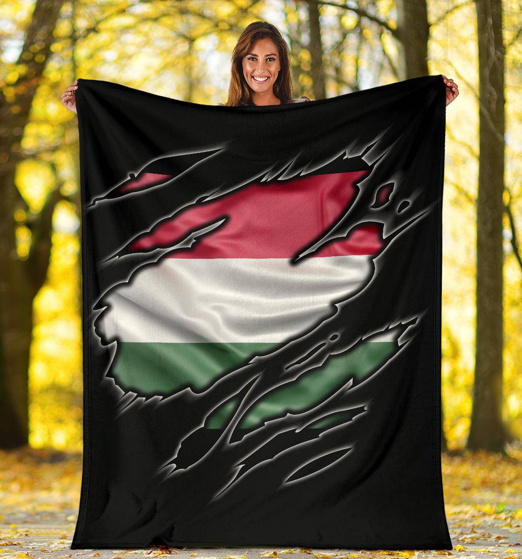 Hungary Flag Premium Blanket - Top Content | POD Collection | Free Shipping