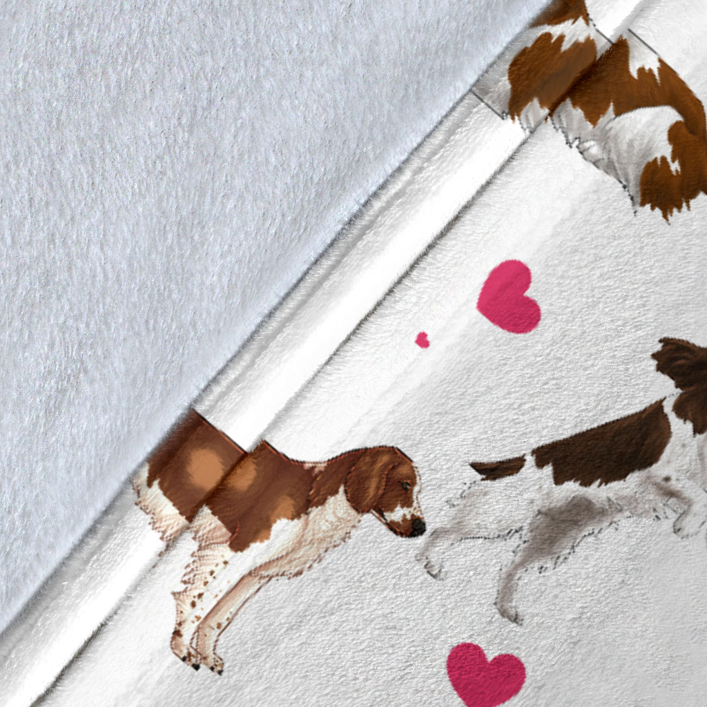 Welsh Springer Spaniel Heart Blanket