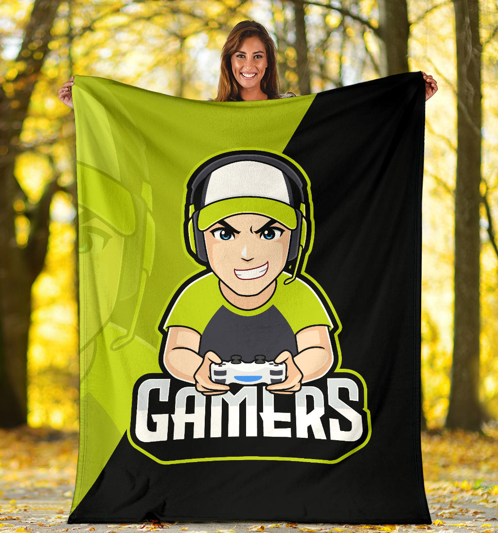 Gamer Male Green Blanket