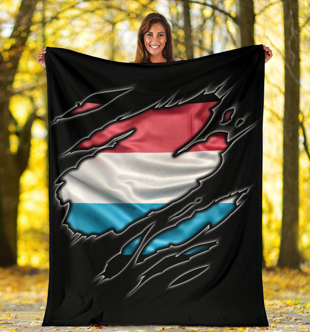 Luxembourg Flag Premium Blanket - Top Content | POD Collection | Free Shipping