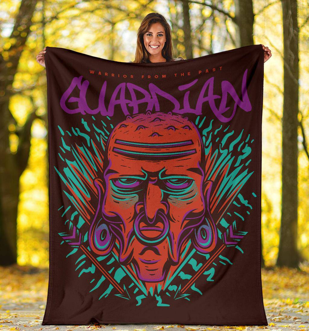 Guardian Warrior From The Past Cartoon Premium Blanket - Top Content | POD Collection | Free Shipping