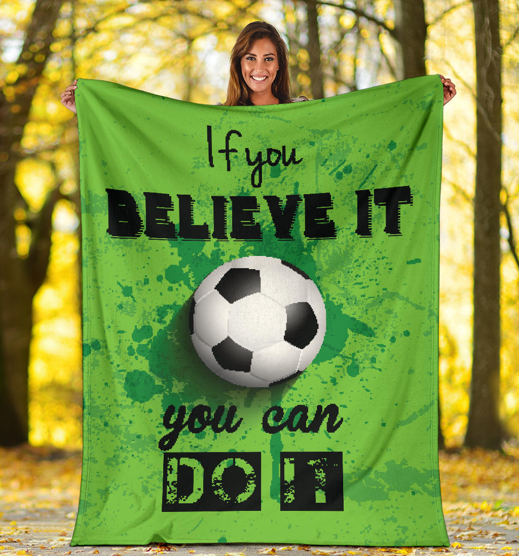 grunge style football you can do it blanket - Top Content | POD Collection | Free Shipping