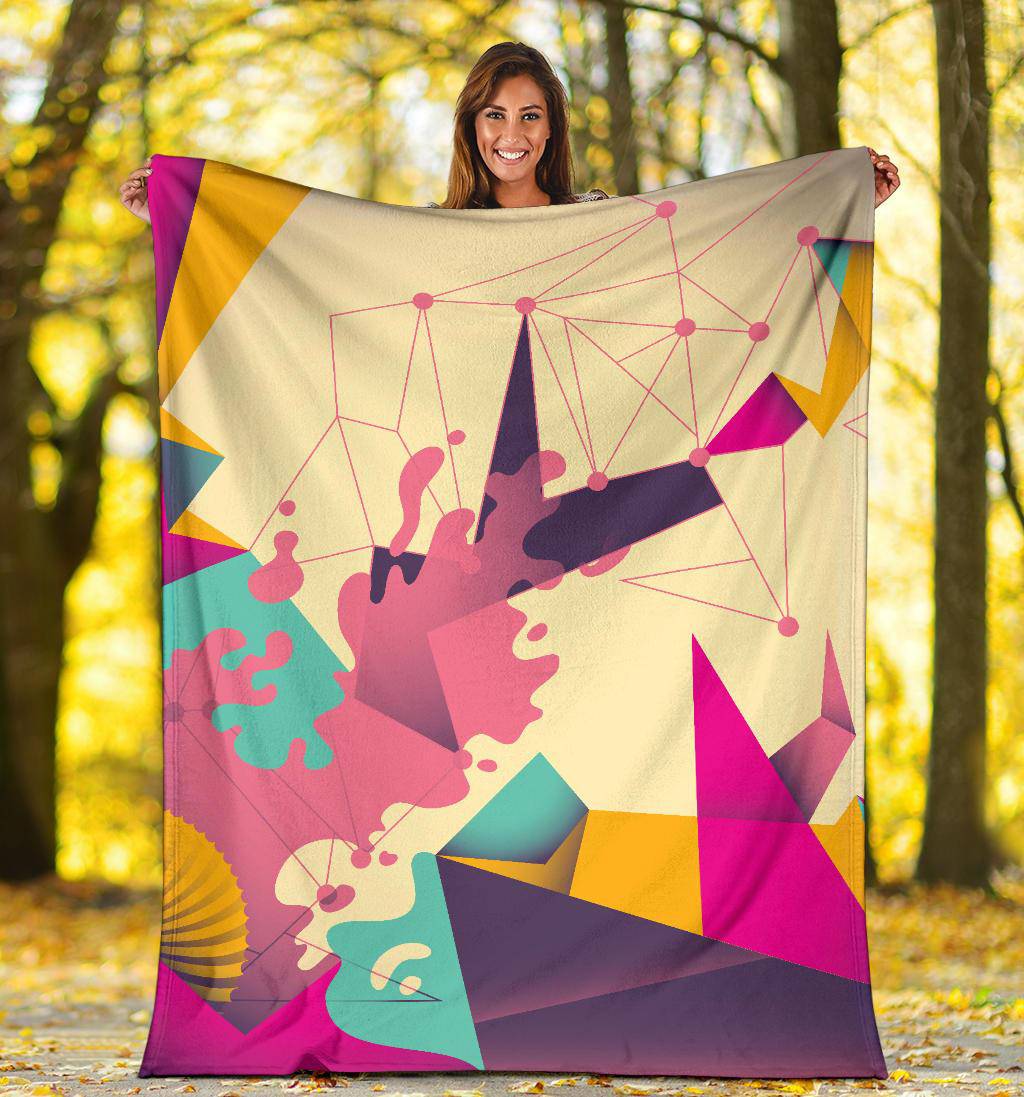 Abstract Art Colorful Paint Premium Blanket - Top Content | POD Collection | Free Shipping