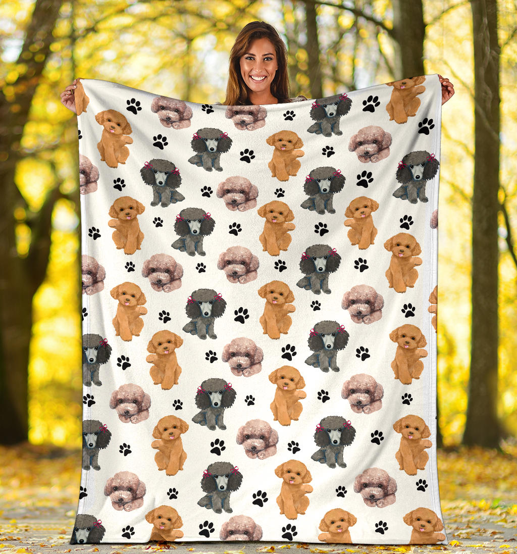 Poodle Paw Blanket