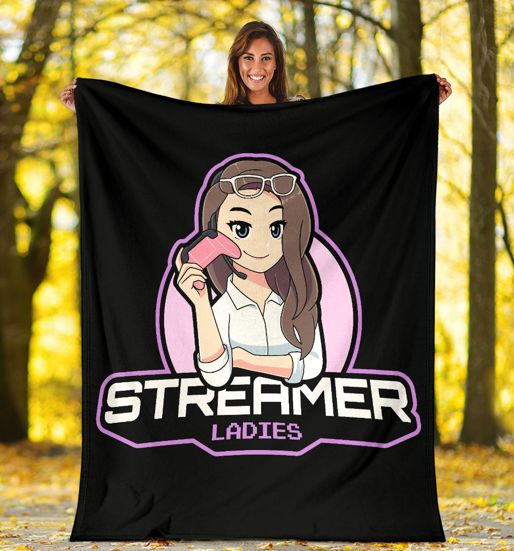 Streamer Ladies Black Blanket