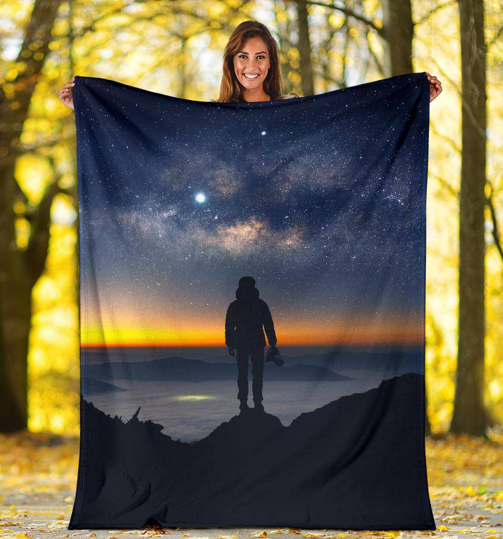 Nightsky Stars Photographer Premium Blanket - Top Content | POD Collection | Free Shipping