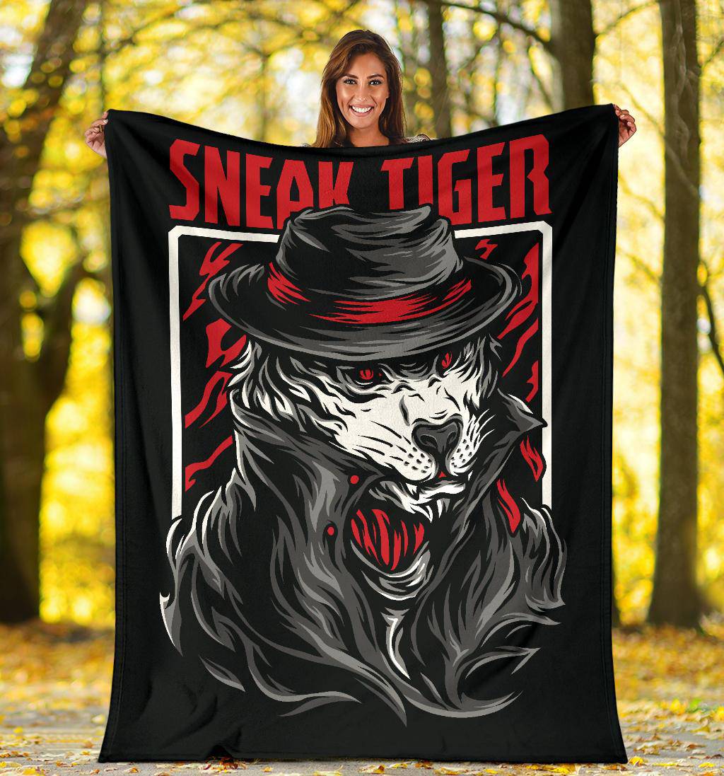 Sneak Tiger Japanese Style Art Premium Blanket - Top Content | POD Collection | Free Shipping