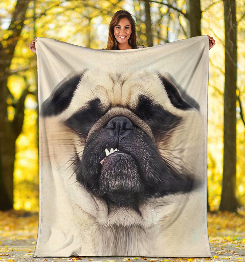 Funny Dog Fleece Blanket