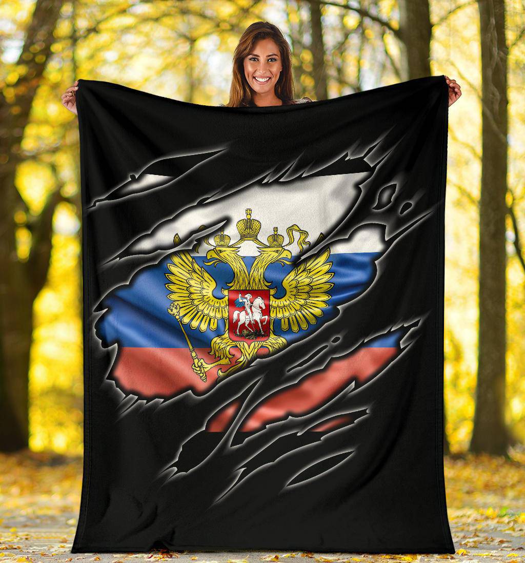 Russia coat of arms Flag Premium Blanket - Top Content | POD Collection | Free Shipping