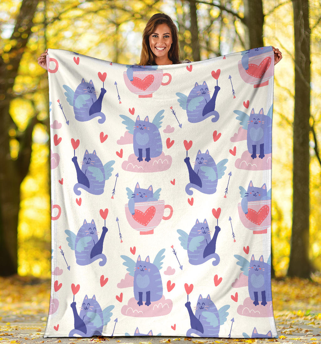 Cat Valentine Love Blanket