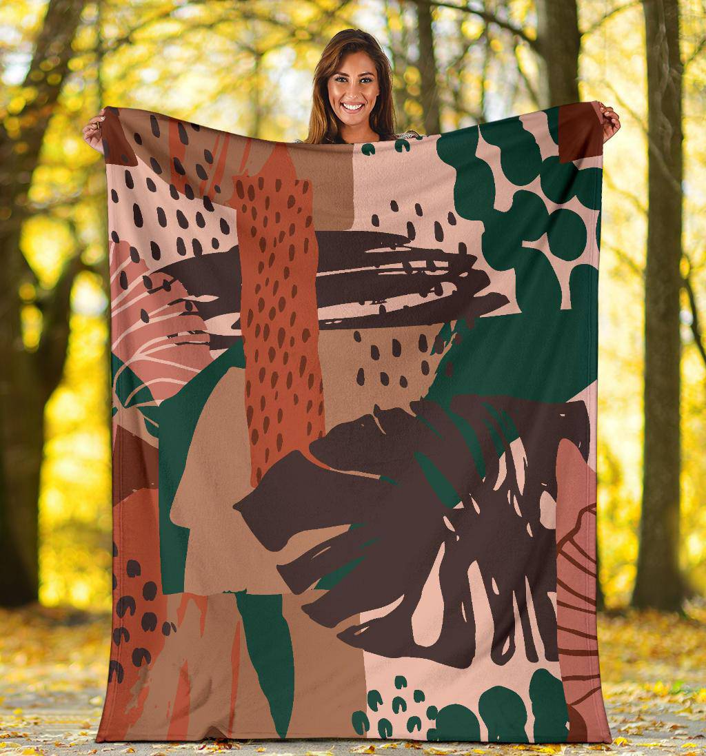 Autumn Mood Leaves, Fall Colours Premium Blanket - Top Content | POD Collection | Free Shipping