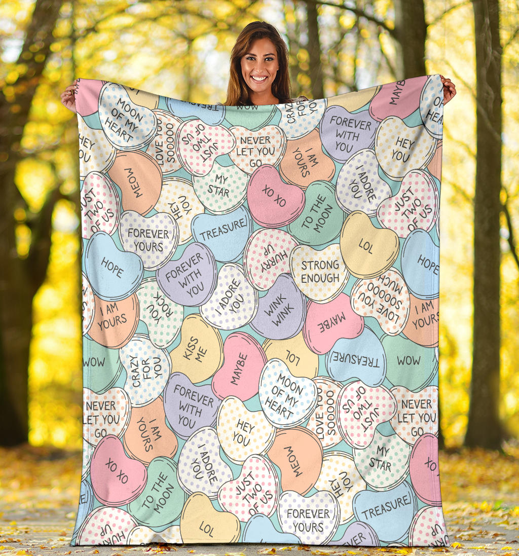 Kiss Me Valentine Blanket