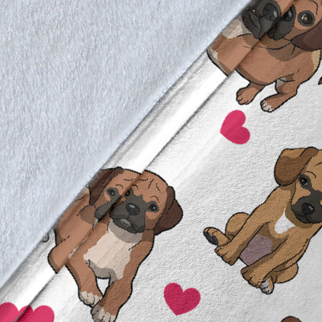 Puggle Heart Blanket