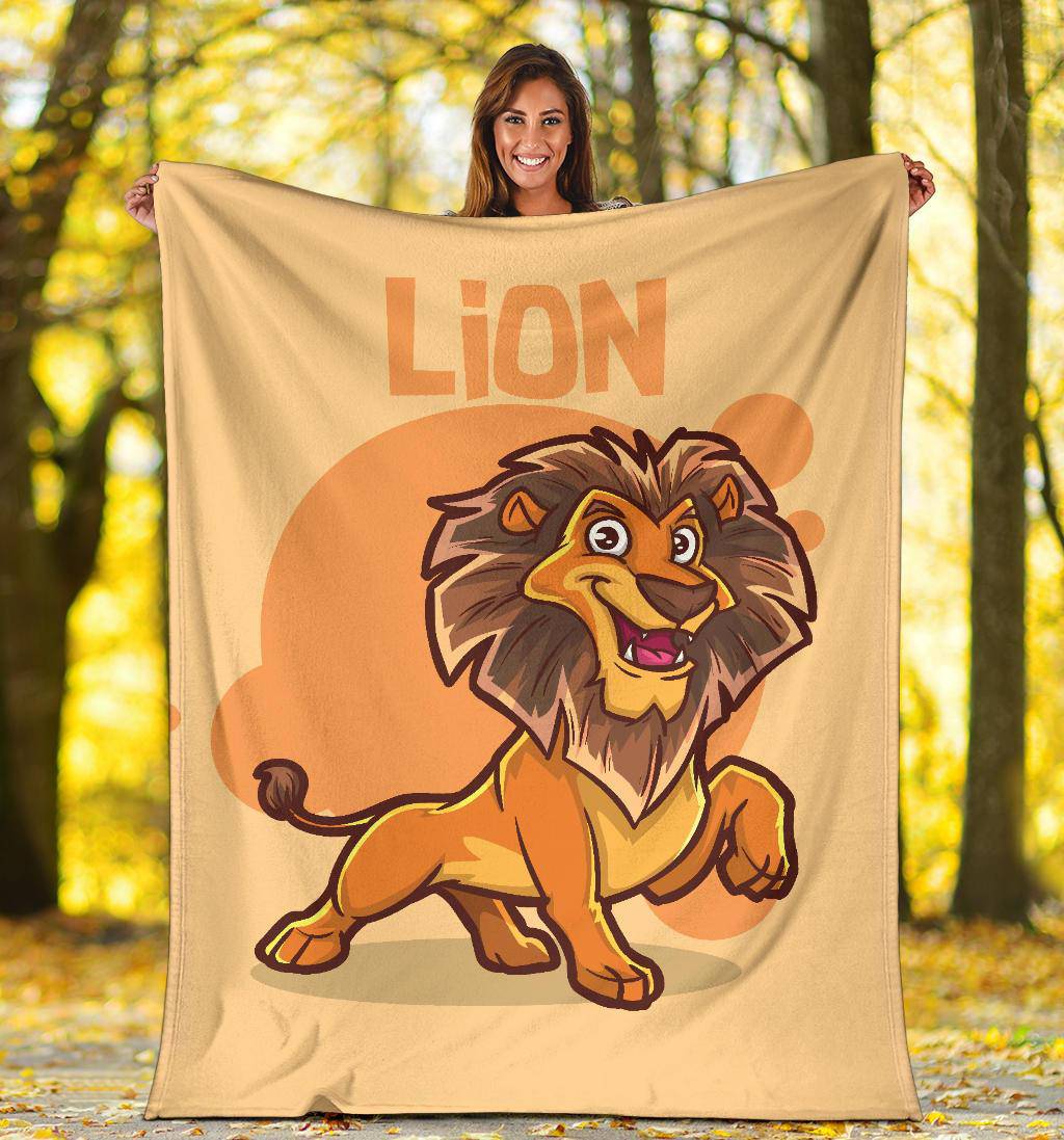 Kids Cartoon Baby Lion Premium Blanket - Top Content | POD Collection | Free Shipping