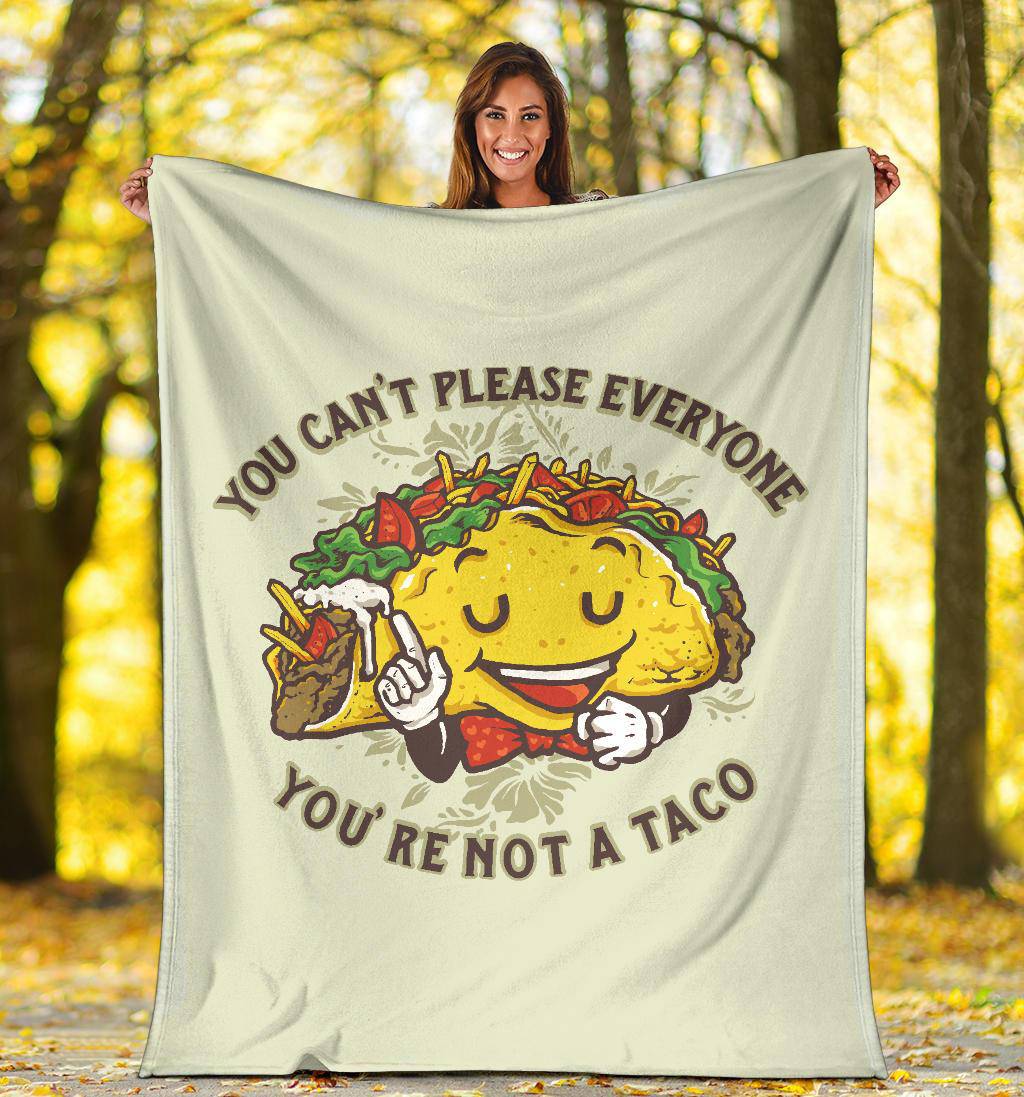 Cartoon Style Taco Character, Funny Premium Blanket - Top Content | POD Collection | Free Shipping