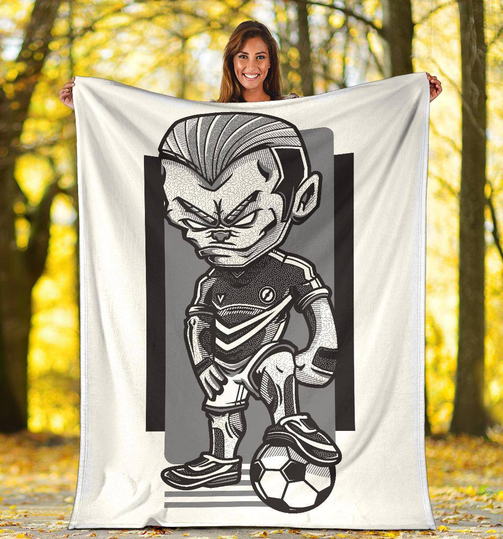 Football Game Player Cartoon Premium Blanket - Top Content | POD Collection | Free Shipping