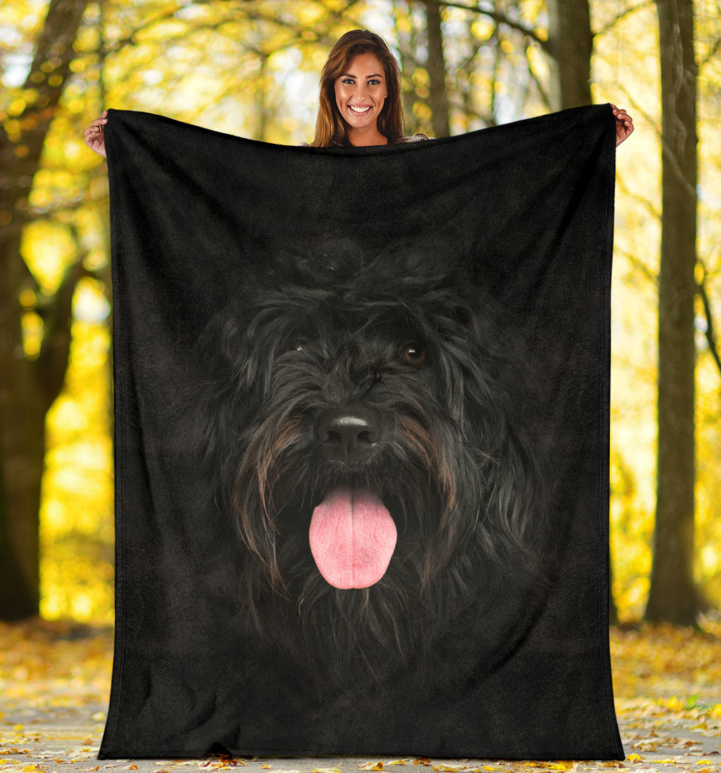 Portuguese Water Dog Face Hair Blanket