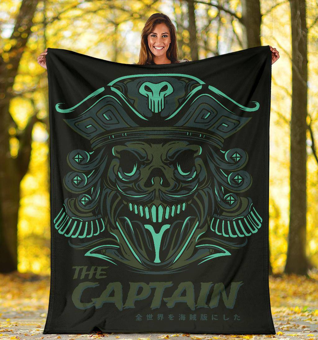 The Skull Captain Sailors Cartoon Premium Blanket - Top Content | POD Collection | Free Shipping