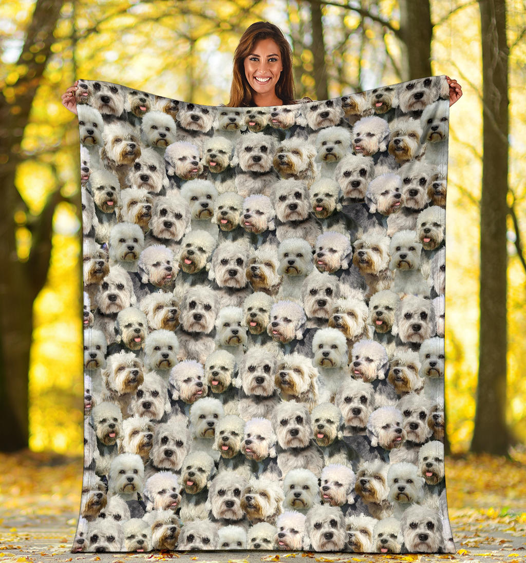 Dandie Dinmont Terrier Full Face Blanket