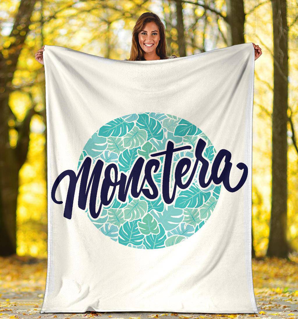 Monstera Plant Leaf Lover Premium Blanket - Top Content | POD Collection | Free Shipping