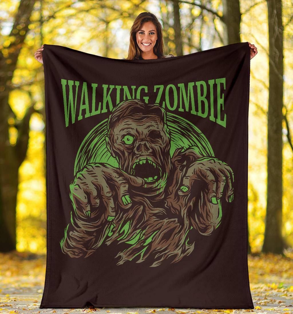 Premium Blanket The Walking Dead Zombie Monster Cartoon - Top Content | POD Collection | Free Shipping