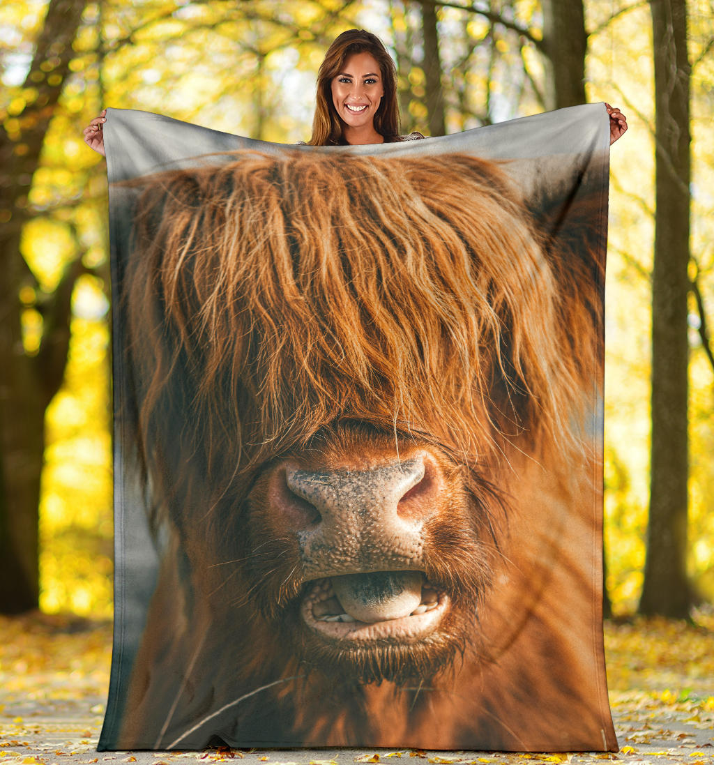 Highland Cow Scotland Blanket