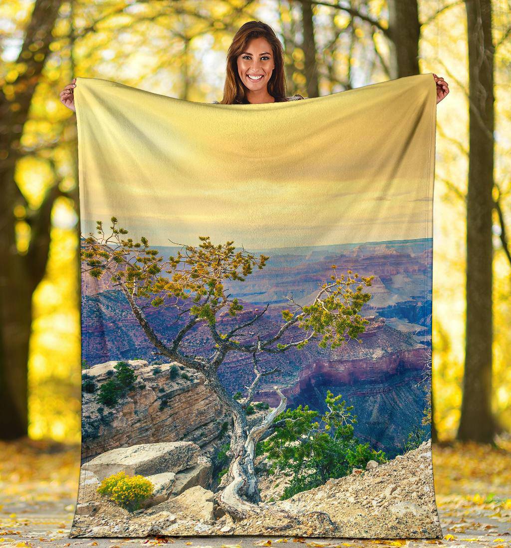 Morning Sun Grand Canyon Arizona USA Premium Blanket - Top Content | POD Collection | Free Shipping