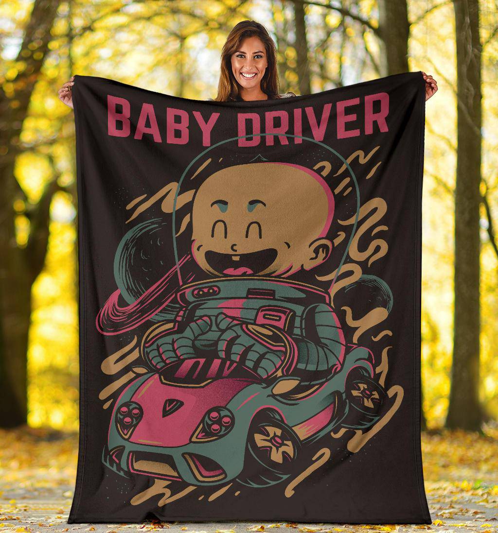 Born Baby Driver Cartoon Premium Blanket - Top Content | POD Collection | Free Shipping