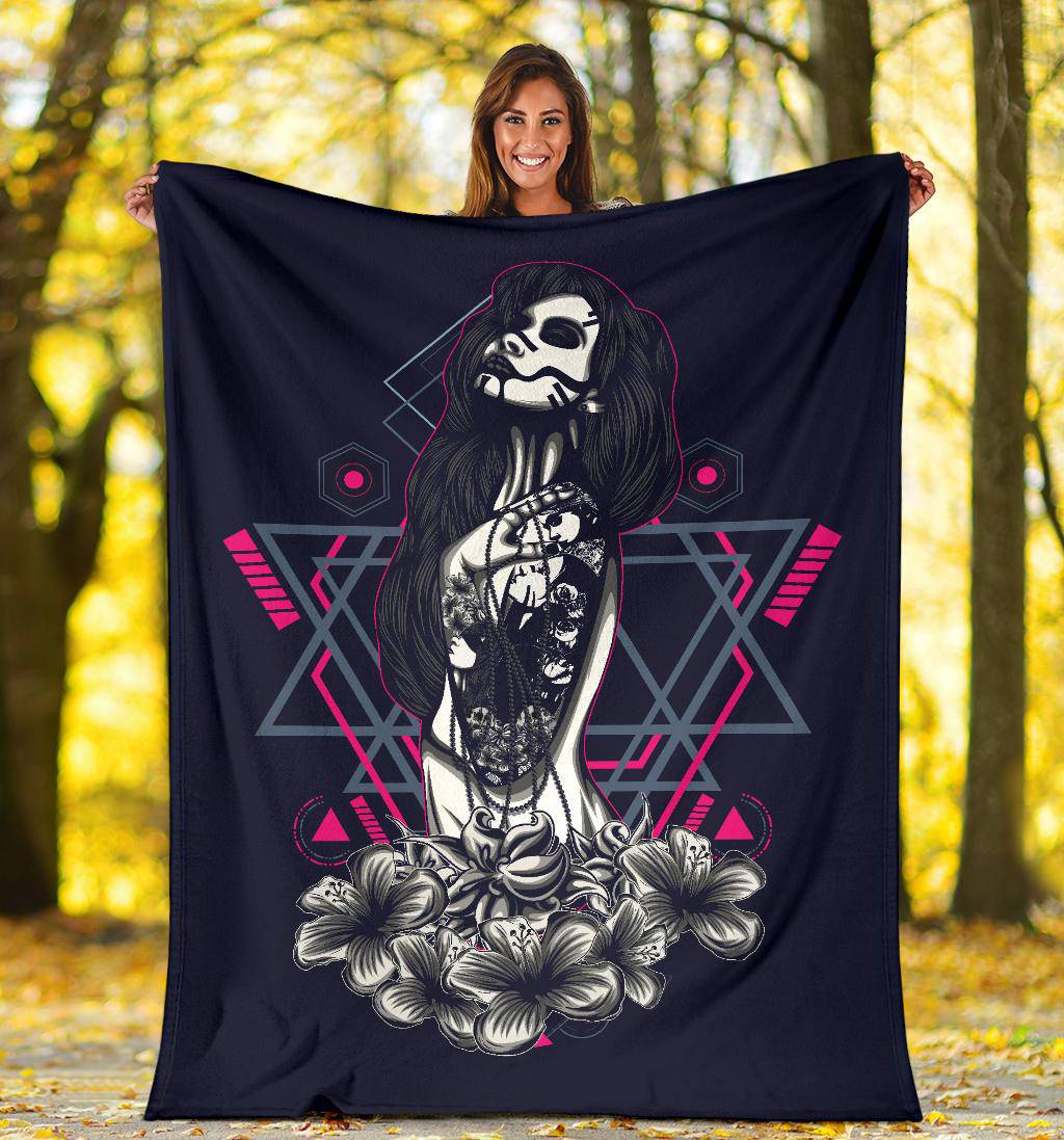 Beautiful Women Tattoo Style Art Premium Blanket - Top Content | POD Collection | Free Shipping