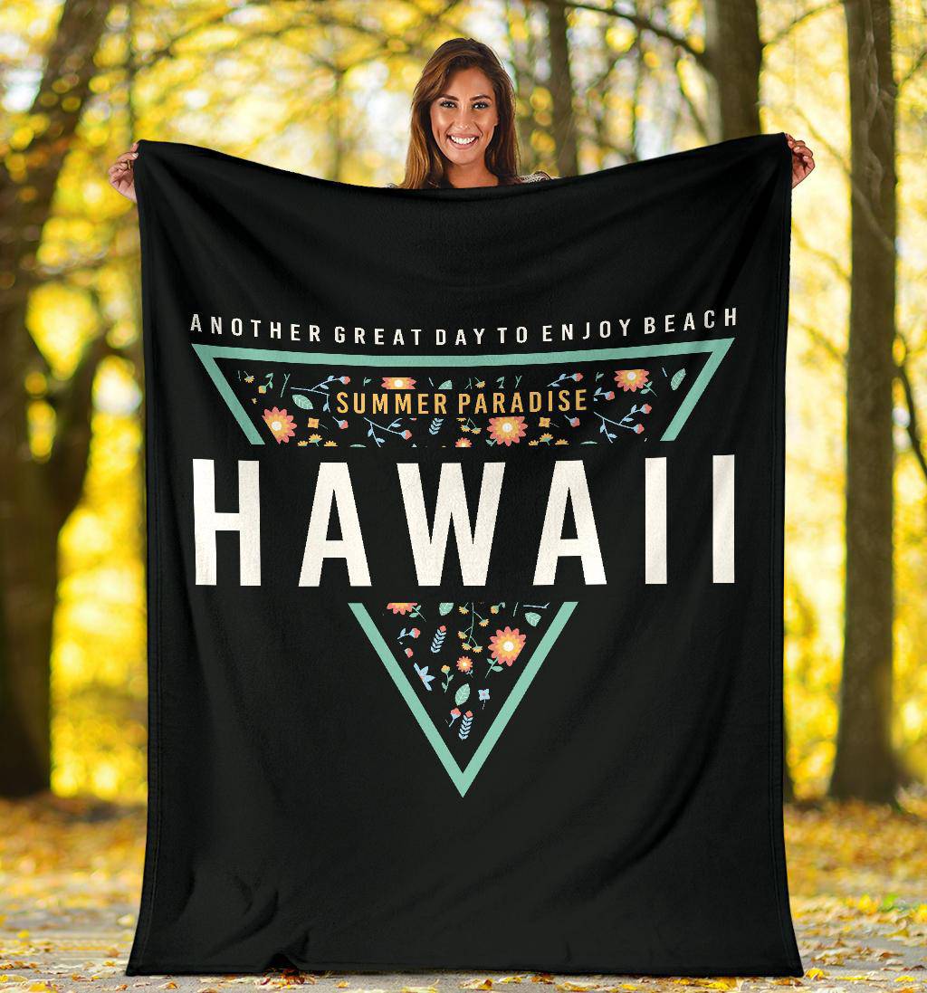 Hawaii Summer Paradise Premium Blanket - Top Content | POD Collection | Free Shipping