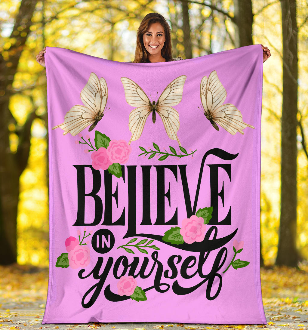 beautiful butterfly pink motivation blanket - Top Content | POD Collection | Free Shipping