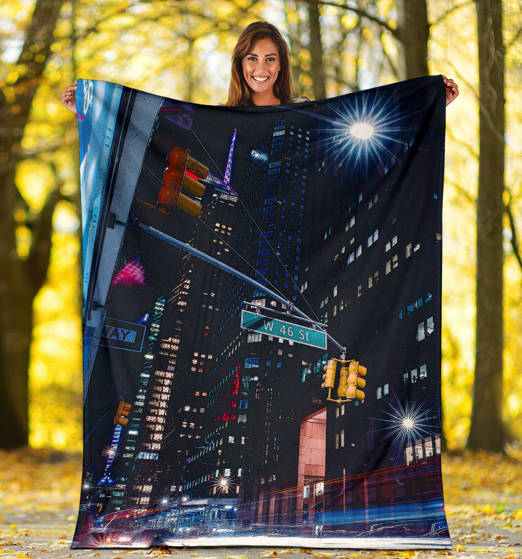 New York City Cartoon Blanket - Top Content | POD Collection | Free Shipping