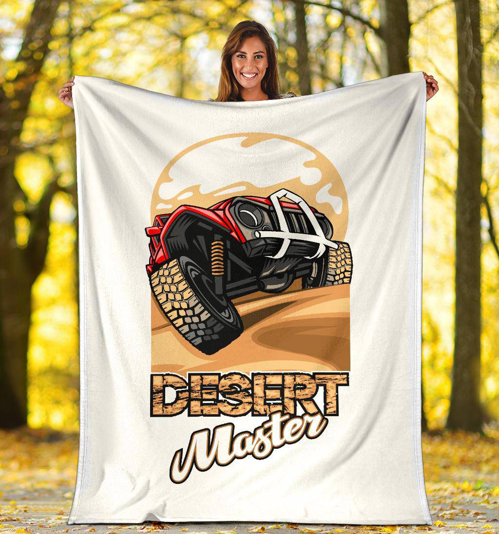 SUV Desert Master Car Cartoon Premium Blanket - Top Content | POD Collection | Free Shipping